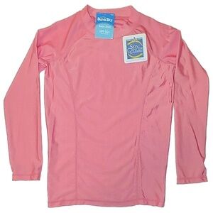 Adult Swim Shirt UPF 50+ Sun Protection Coral Small